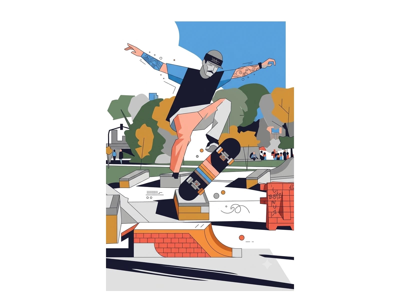 Skateboard al Freestyle Park